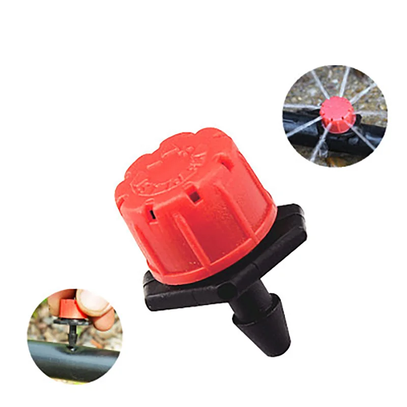 

8 hole red cover dripper 360 degree red dripper for irrigation