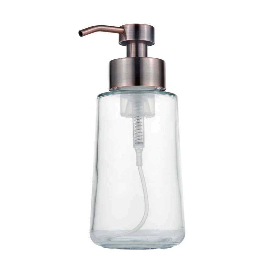 Empty Hand Wash Amber Glass Lotion Bottle Packaging