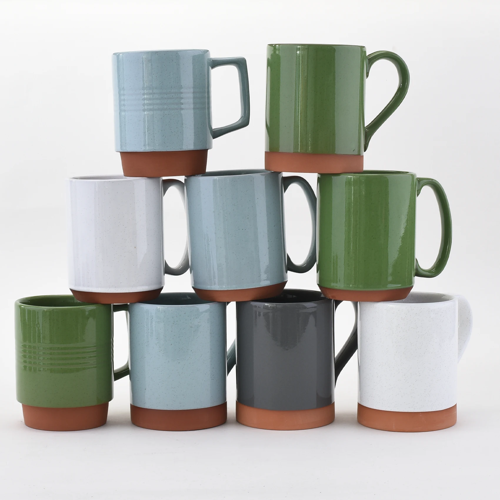 

Custom Screw Thread Office Creative Novelty Terracotta Teacup Ceramic Coffee Mugs