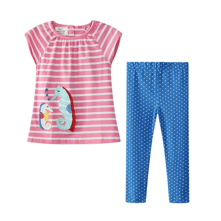

Wholesale kids girl clothing sets summer clothes for children