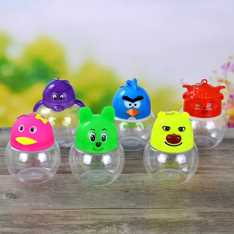 

Factory Direct Selling Mini Fish Bottle Plastic Multi Animal Shape Turtle Tank Jellyfish Bottle Pet Transport Box, As picture