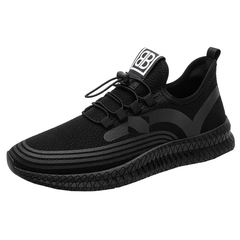 

2021 latest fashion design hot sale brand knitted sport men running shoes, 2 colors