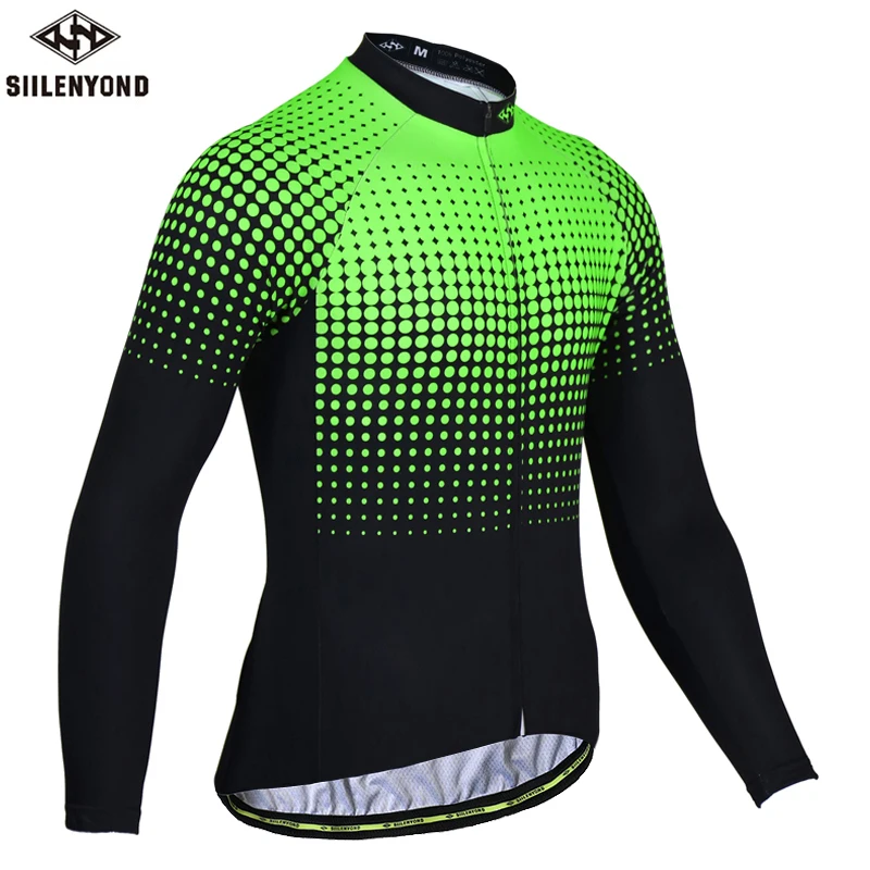 

Long Sleeves Breathable Top Cycling Jersey Bicycle Apparel Ropa De Ciclismo With 3 Pockets Autumn Sportswear