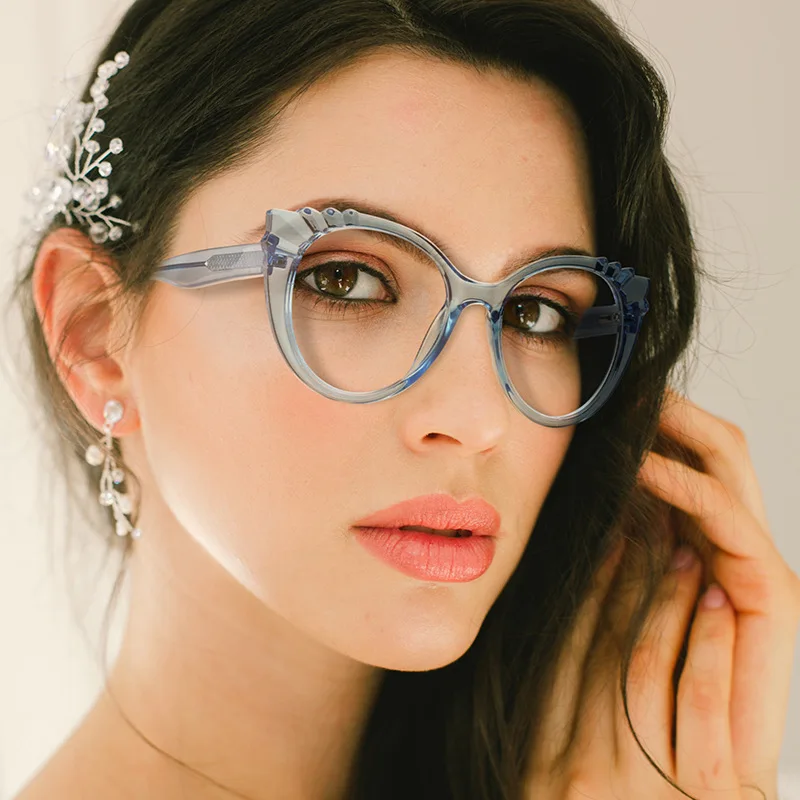 

Qmoon Eye Frame Comfortable TR90 Glasses With Blue Light Filter eyeglasses frames optical fashionable eyeglasses frames