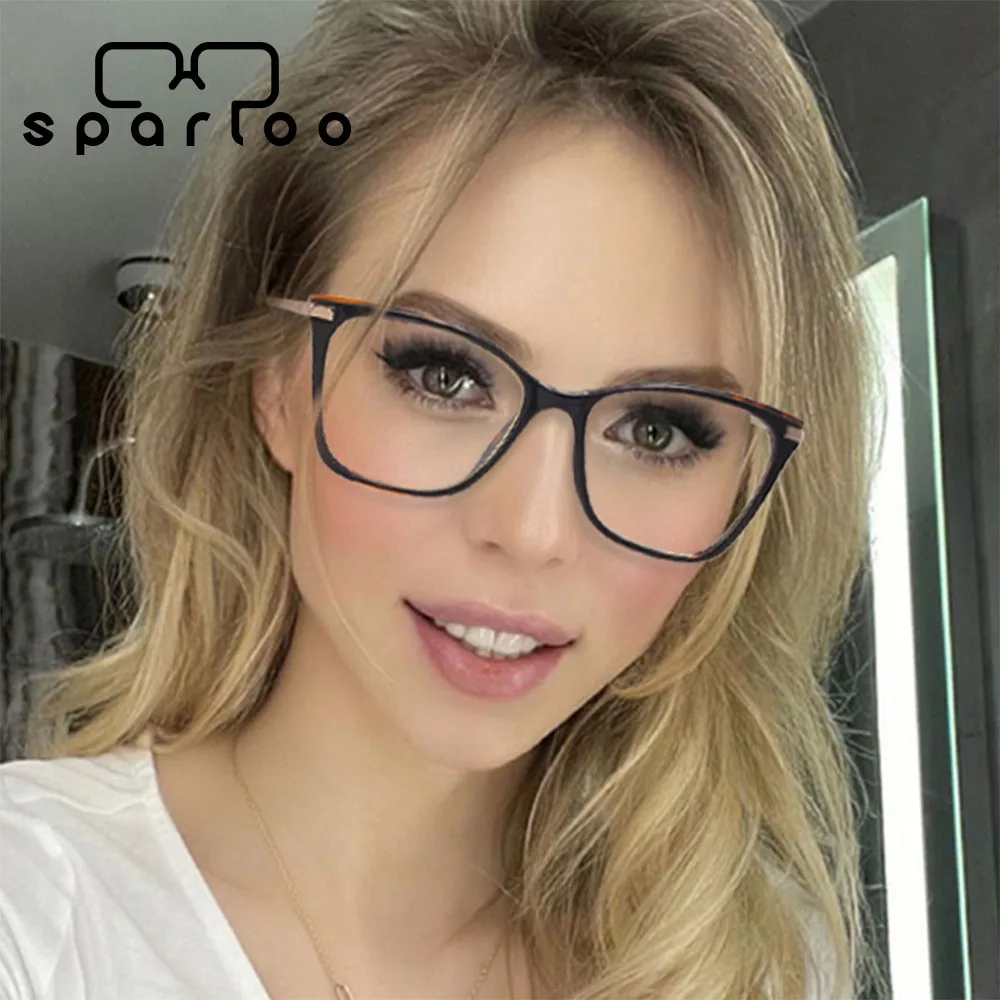 

Sparloo 2202 Women Eyeglass Optical Frames Customisable Optical Frames Blue Light Blocking Glasses for Adults
