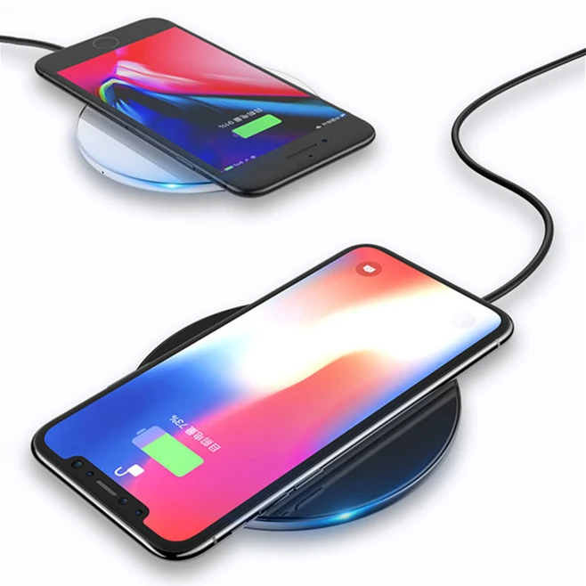 

Universal mobile phone wireless charger fast charge IOS Android intelligent fast charging, Black