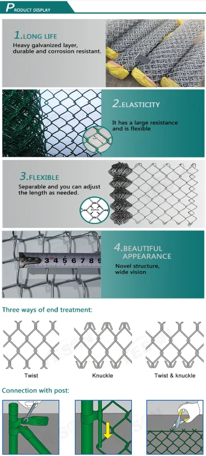 latest company news about Cheap Galvanized Diamond Wire Netting pvc chain link fence for Seaside fence  0