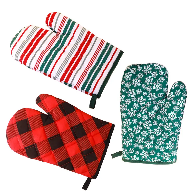 

Microwave Cotton Thick Heat-Resistant Microwave Oven Gloves For Cooking Grill And BBQ, Custom color