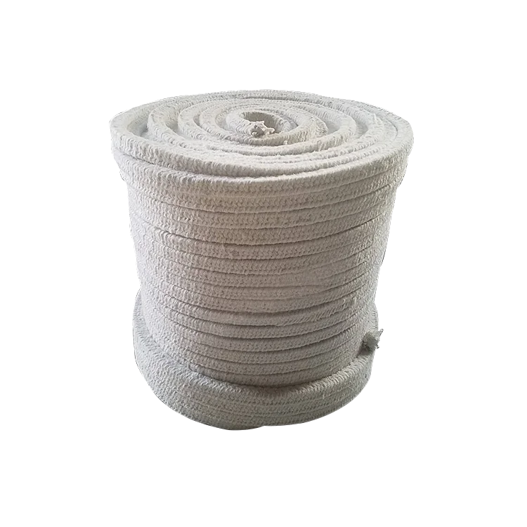 
Heat Insulation Refractory Ceramic Fiber Product Rope Ceramic Fiber Rectangular and Round Braided Rope  (62225177529)
