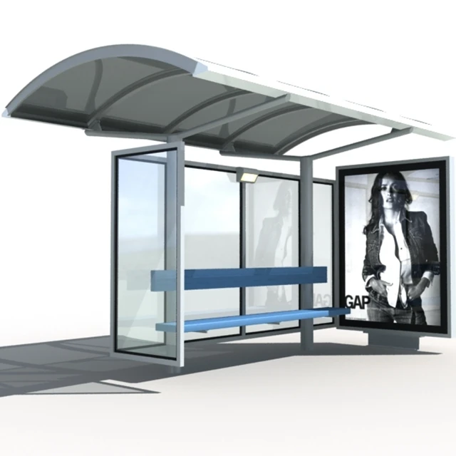 product-Wholesale outdoor bus stop shelter for advertisement use-YEROO-img