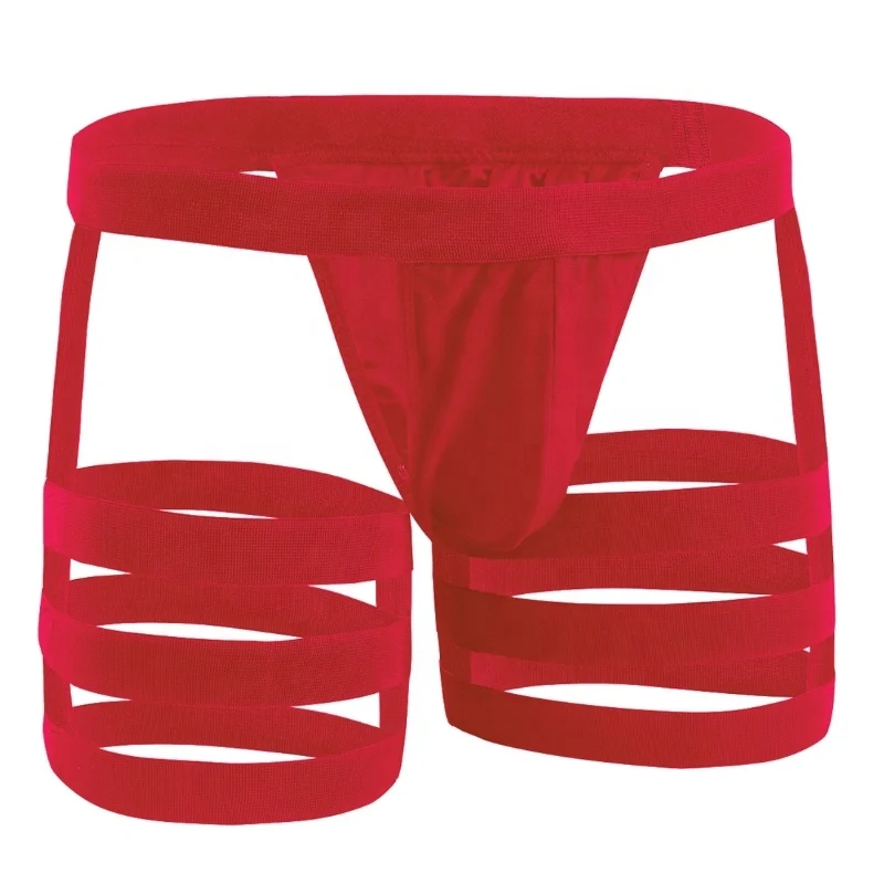 

M-XL Men Lingerie Bikini Briefs Underwear Underpants with Bulge Pouch Garters