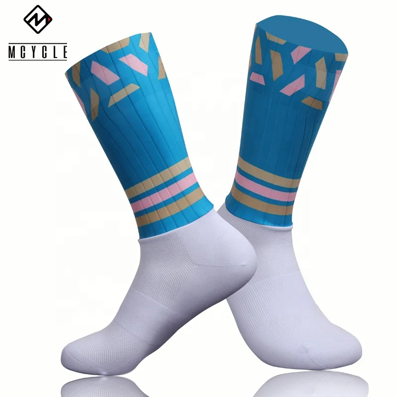 

Hot selling aero Anti Slip printing Cycling Compression Socks for outdoors