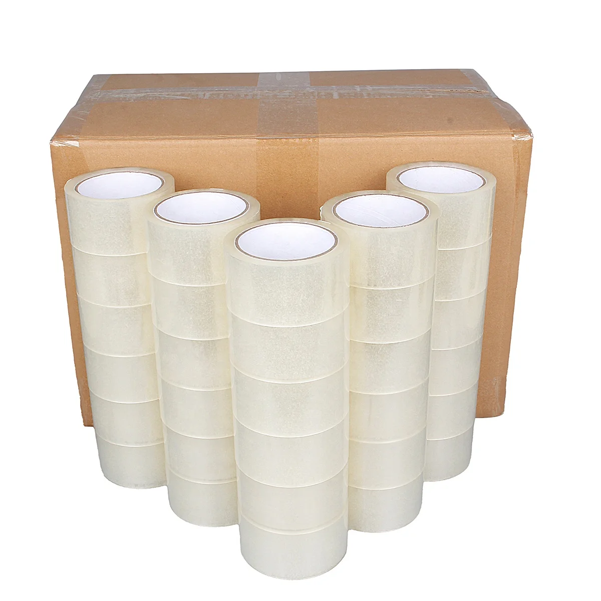 2 Inch Cheap Custom Branded Logo Transparent Shipping Sealing Bopp Packing Tape for Bag Box