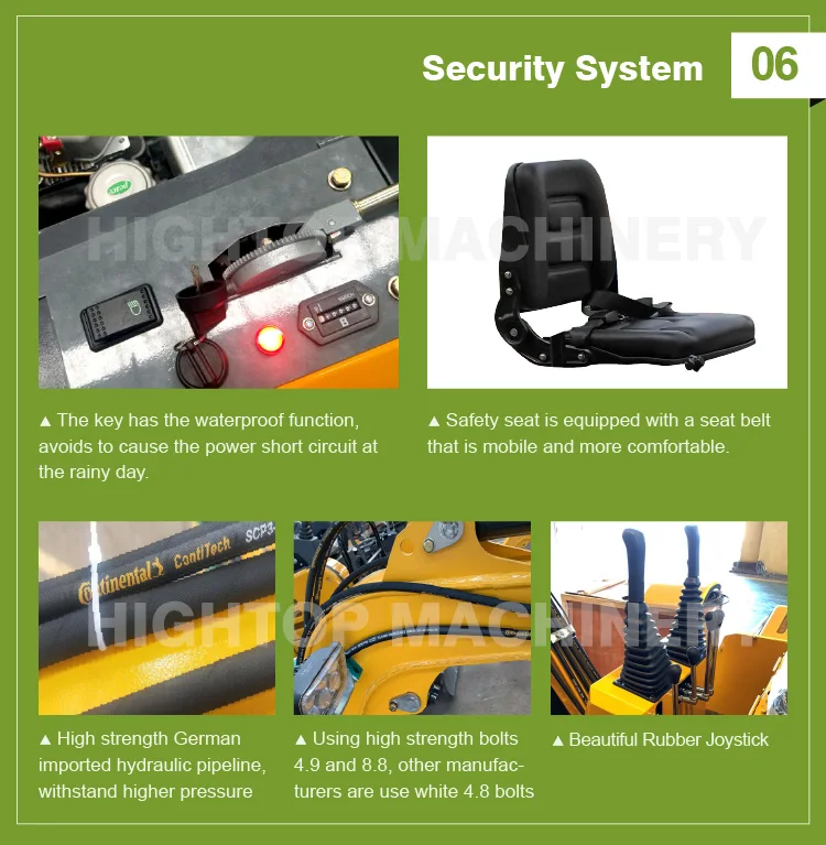 High performance home used household mini digger micro crawler excavator for sale 