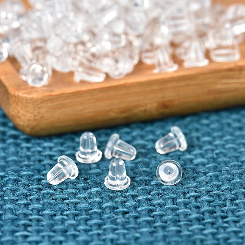 

XuQian Plastic Rubber Silicone Earring Backs Stopper For Diy Earrings