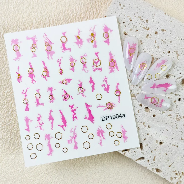 New 3D nail art texture line self adhesive nail art sticker