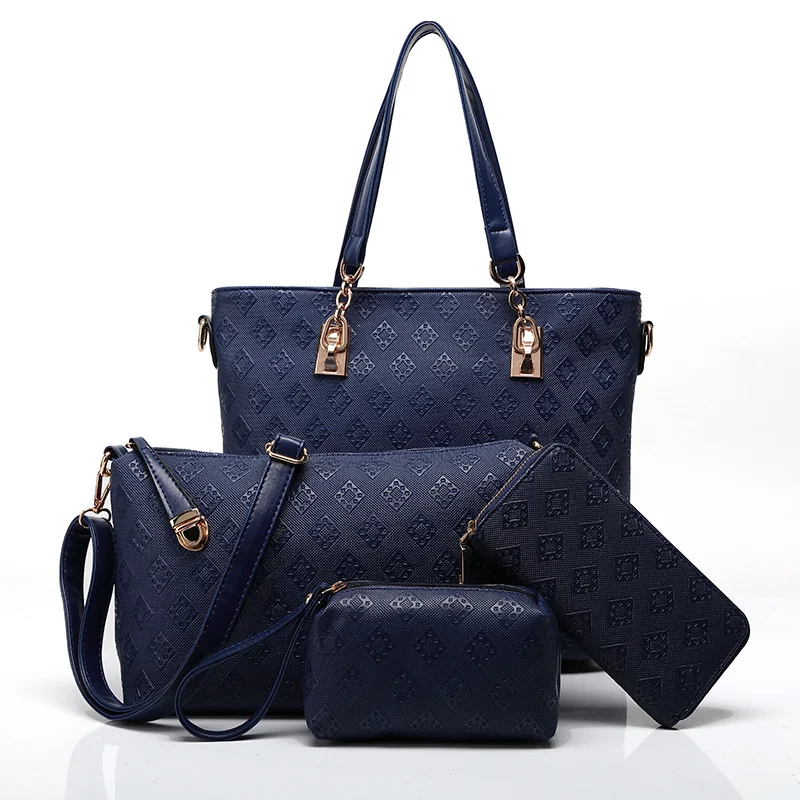 

2020 Four-set Women Fashion Luxury Tote Bag Shoulder Bag Top Handle Satchel Purse Handbags