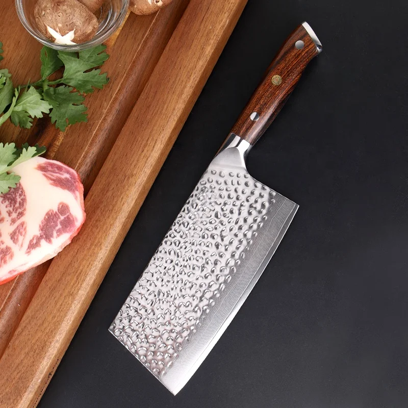 

Full Tang Forged 7Inch Chef Knife Desert Ironwood handle 67 Layers Damascus Steel Professional Cleaver knives