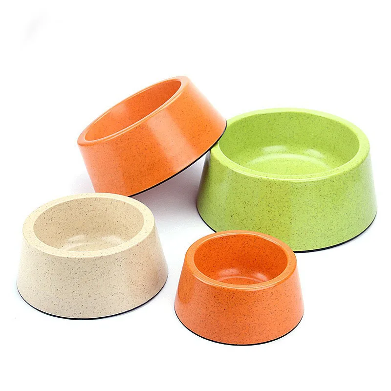 

wholesale eco-friendly biodegradable bamboo fiber pet dog bowl cat bowl