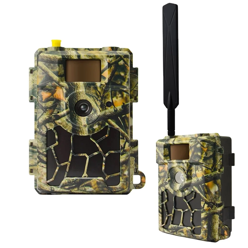 

4G LTE Cloud Cellular Hunting Wildlife Photo Trail Camera Trap With No Glow IR LEDs Free Sim Card for Game Hunting Home Security