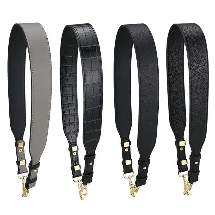 

Custom Handbag Accessories Adjustable PU Leather Bag Strap For Women, As picture