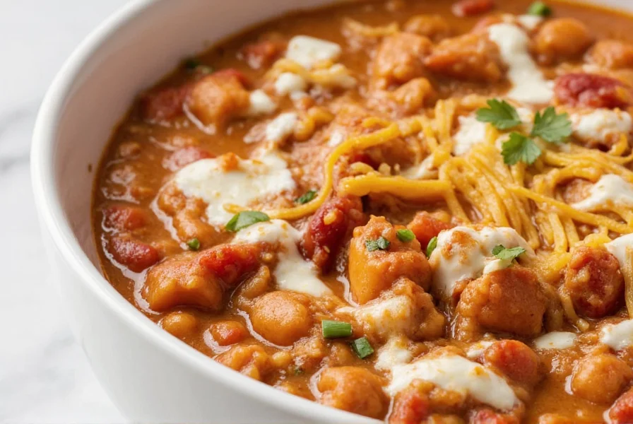 Creamy Chicken Chili Recipe with Cream Cheese