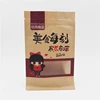 Food packaging stand up pouch zipper kraft paper bag with clear window