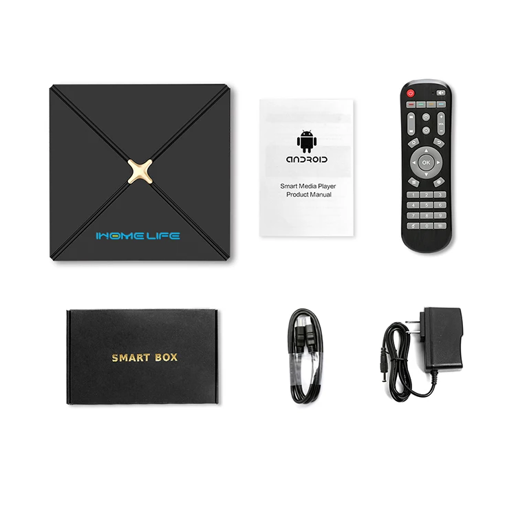 

Factory Custom Design Ematic TV Box Android 4K RK3328 4GB 64GB Dual WIFI With Digital Display Screen Firmware OTT TV BOX