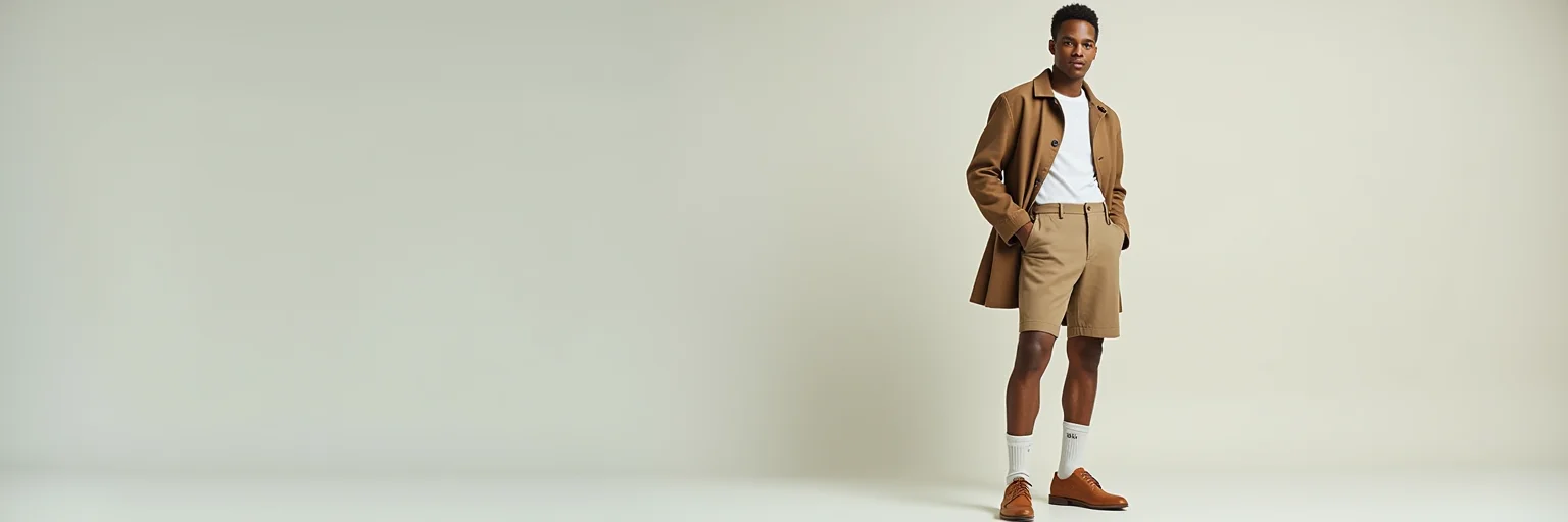 dress shoes with khaki shorts 11 Best Men's to Wear Shorts-Bruno Marc with a pocket specially designed for a small multi Brixton Santo Chino Shorts Khaki
