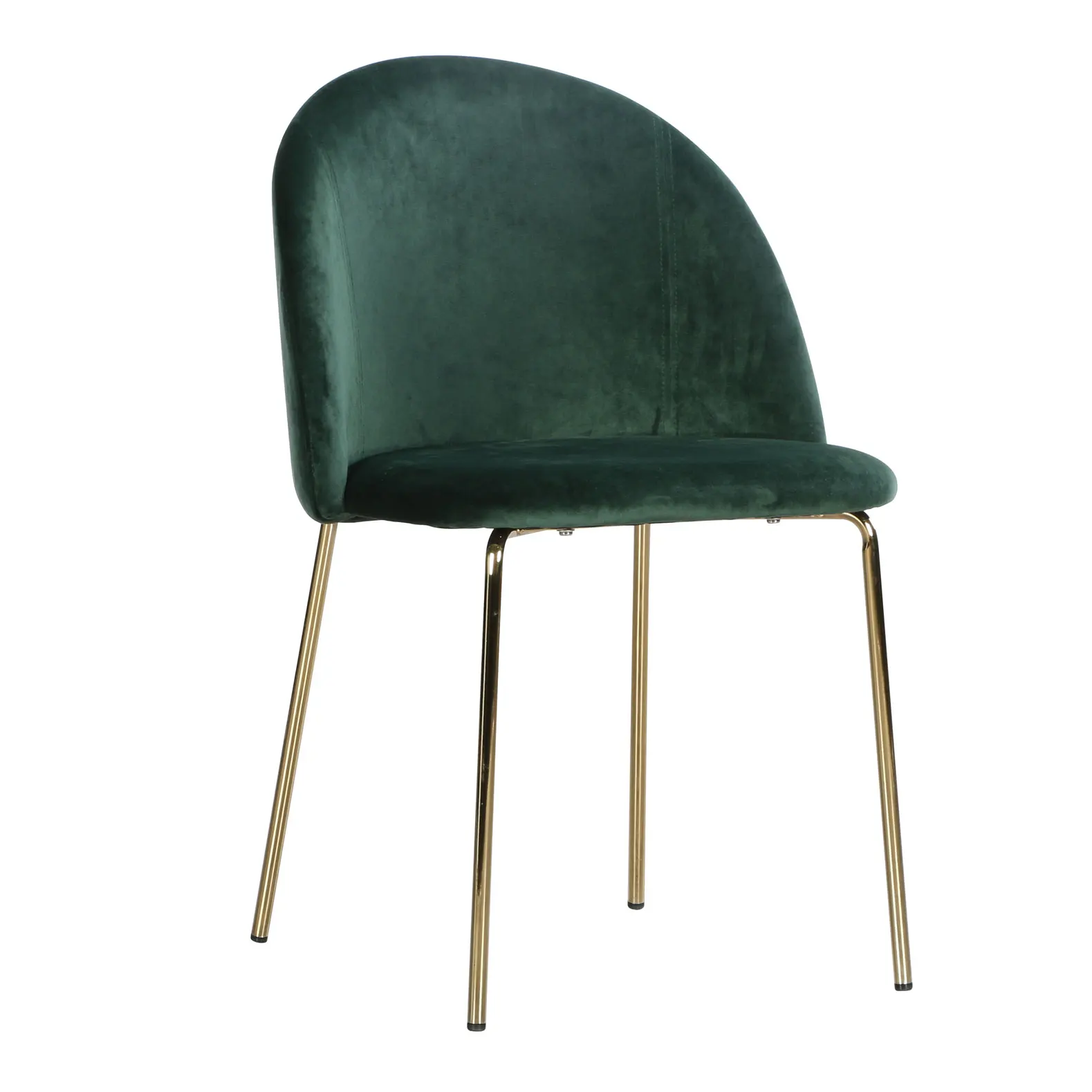 
Luxury design restaurant modern fabric dinning green dining velvet chairs 