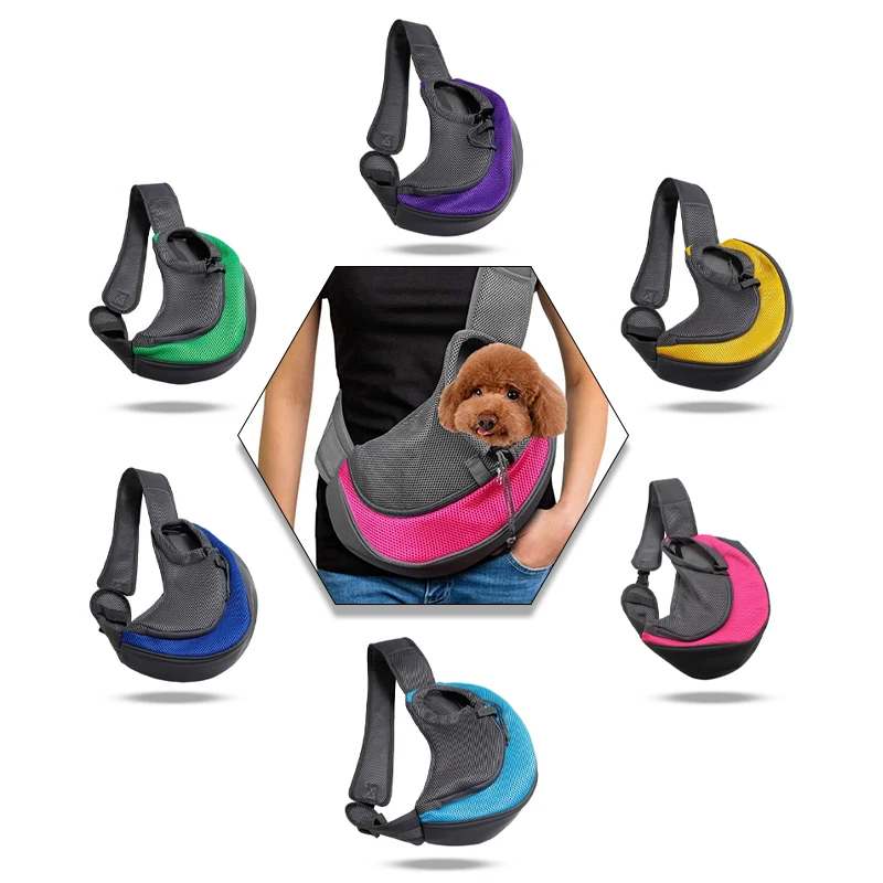 

Pet Portable Durable Breathable Neck Sling Single Shoulder Strap Stuff Tote Adjustable Backpack Cat Dog Travel Safe Bag Carrier