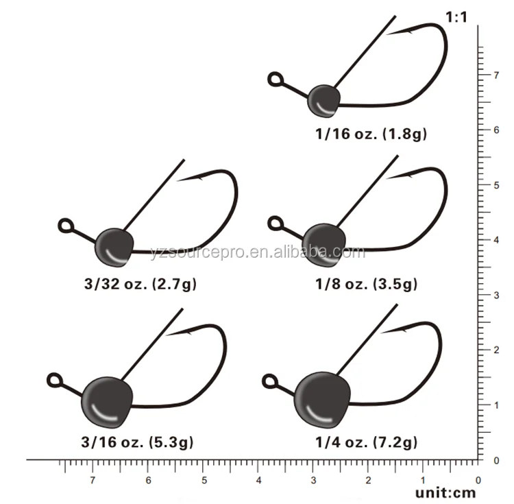 China Fishing Tungsten Weedless Wacky Jig Head For Bass Fishing Buy