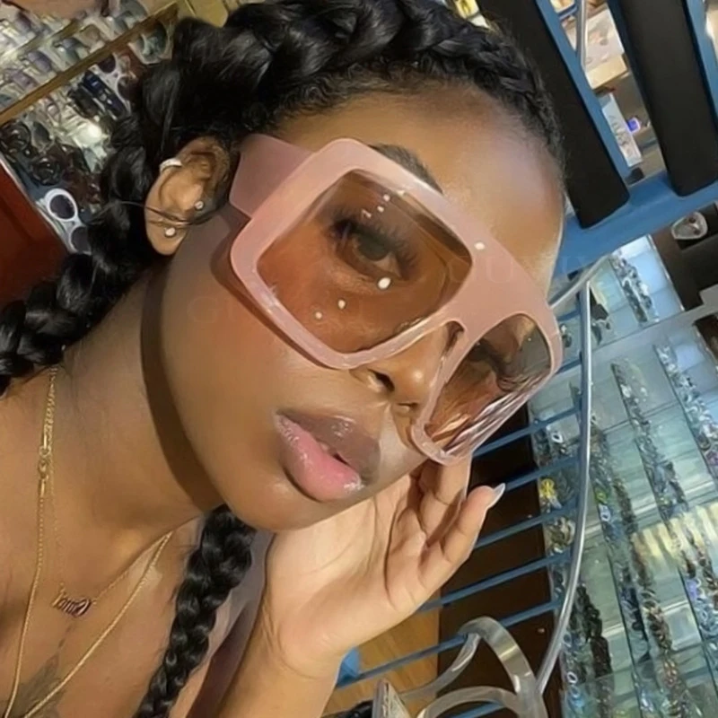 

New Curved Mirrored Large Frame Sunglasses