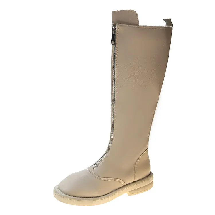 

Fall 2020's new zip-up over-the-knee combat boot woman's boot, Black