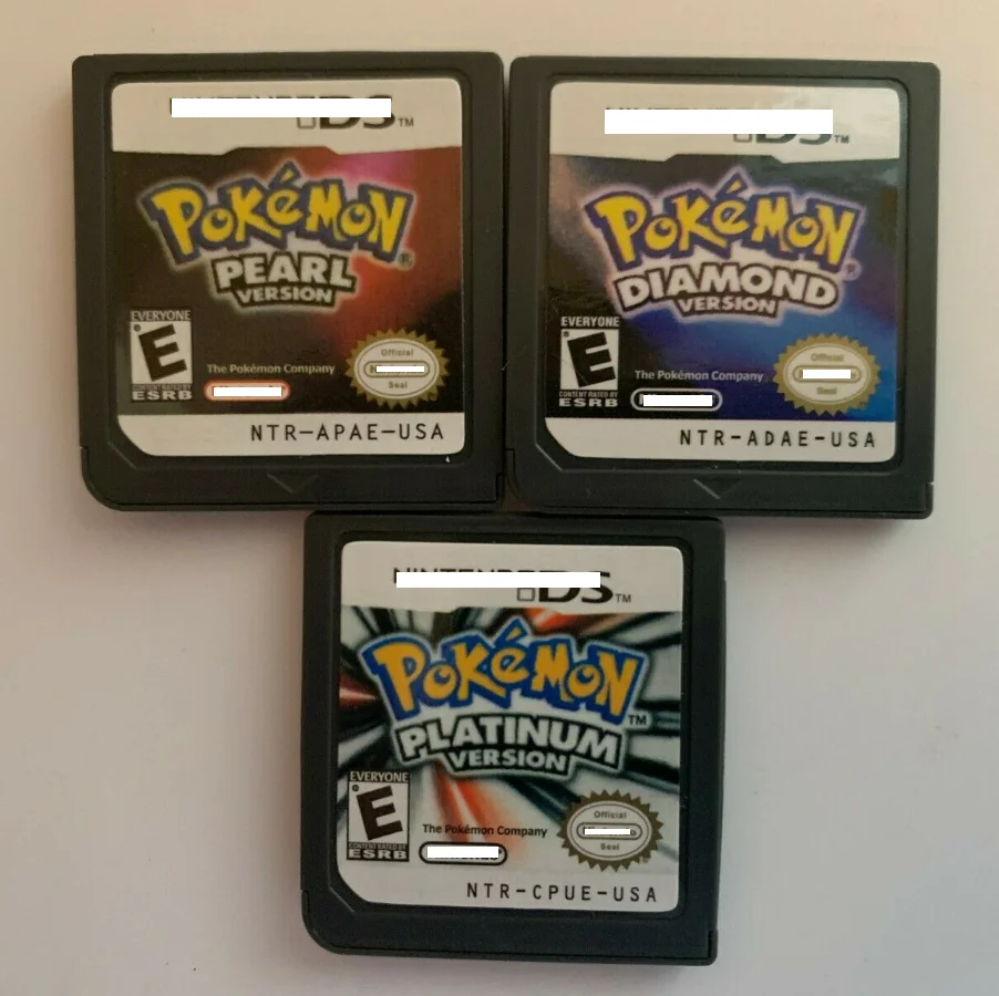 

Free Shipping USA version EUR ver pokemon platinum diamond and pearl games cartridges for ds game, Colorful