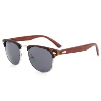 

Flymoon hot selling PC bamboo temple sunglasses, custom bamboo and wooden sunglasses