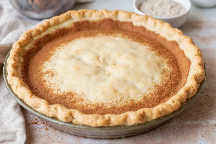 Variety of cinnamon pie variations including pear-cinnamon and maple-cinnamon versions on rustic table