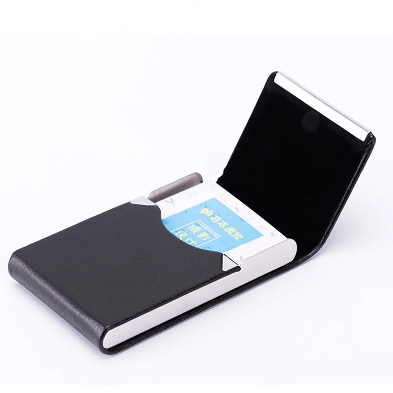 

Custom Personalized Business Name Card Case Holder Slim Metal Id Card Holder