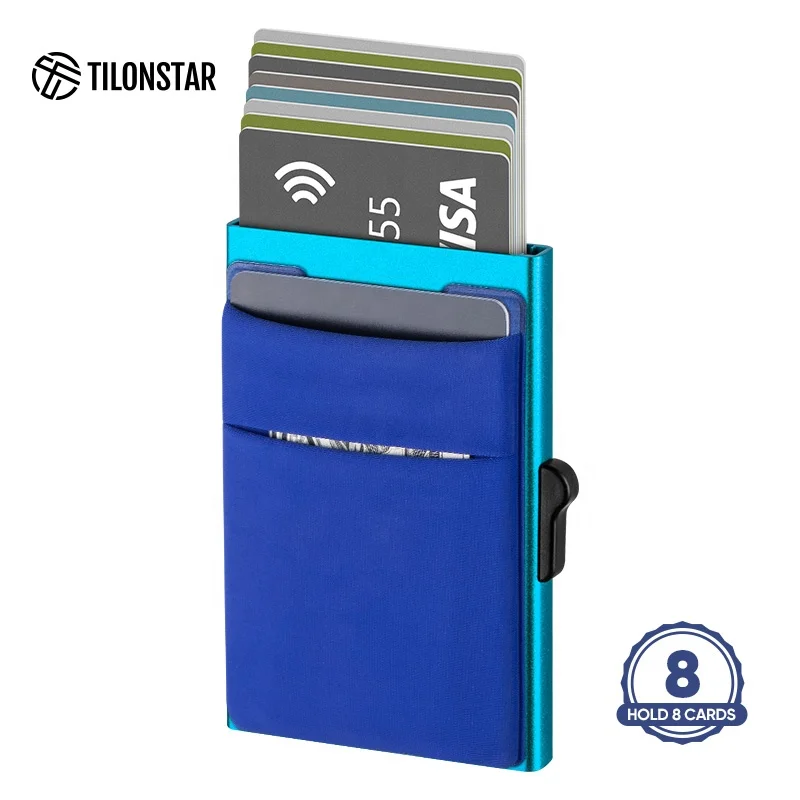 

Free Sample Provided Minimalist Mens Wallets Front Pocket Credit Card Holder Aluminum Wallet