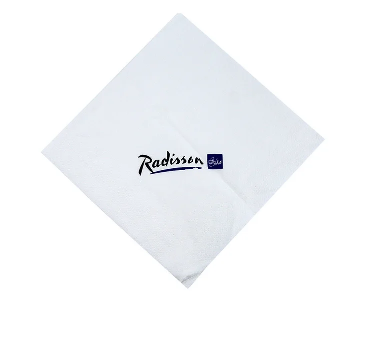 

Dinner Winning Airlaid Paper Napkin Catered full color custom design Christmas day printed paper napkins with Customized Logo