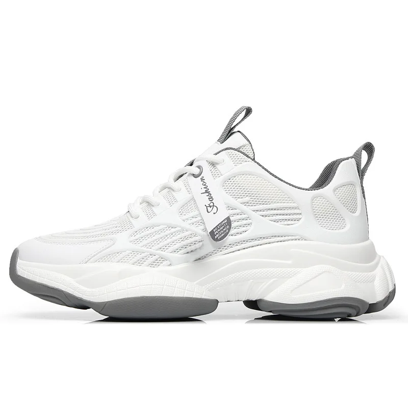 

Summer new style extra large size thick-soled inner increased mesh breathable all-match casual sports shoes, 2 colors