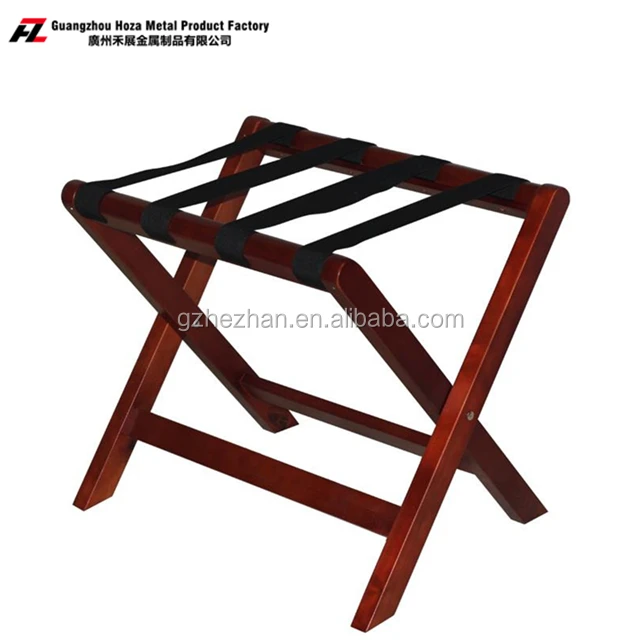 
Hotel Guestroom Solid Birch Wood Folding Luggage Rack luggage rack manufacturer 
