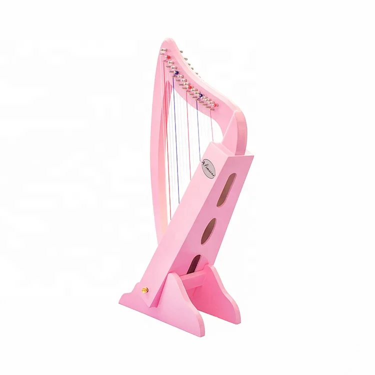 

16 Strings Mini Pedal String Harp, Colorful