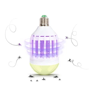 Image of 2 Functions Bug Zapper Insect Pest Control LED Bulb Light Fly Trap With Patent Mosquito Killer Lamp