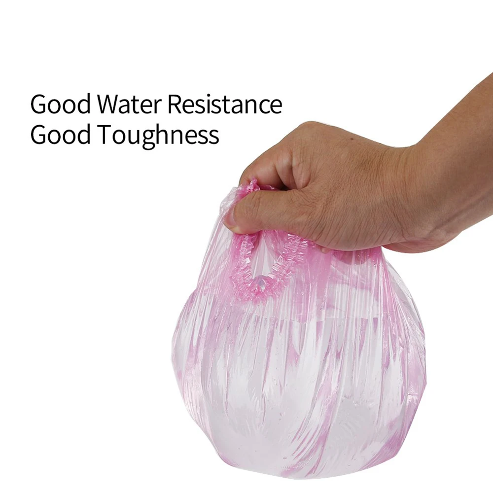 Disposable plastic bathing shower cap