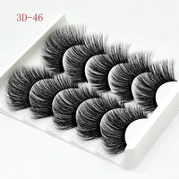 

5Pairs 3D Faux Mink Hair False Eyelashes Natural/Thick Long Eyelashes Wispy Makeup Beauty Extension Tools 3D silk lashes