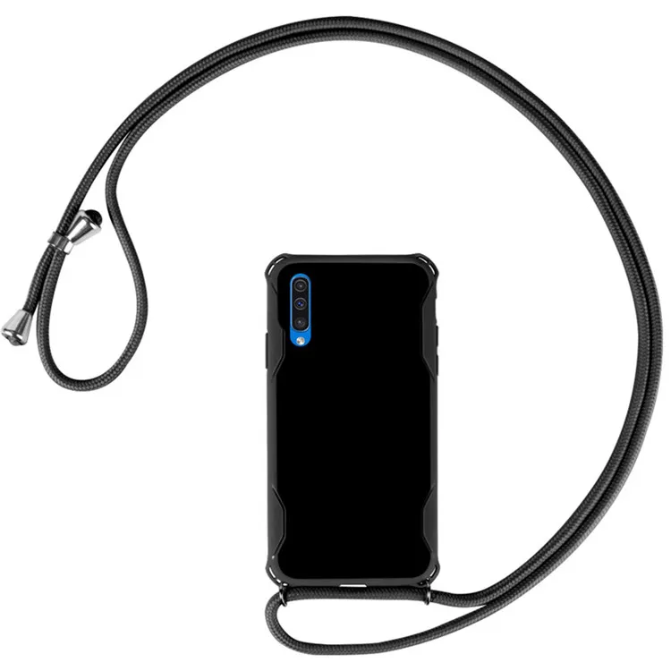 

Soft Case Phone Cover TPU Phone Casing Lanyard For Samsung Galaxy A30/A20