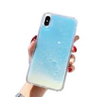 

New Fashion Neon Sand Liquid Case for iPhone XS MAX 6 7 8 plus Luminous Quicksand Glitter Mobile Phone Case