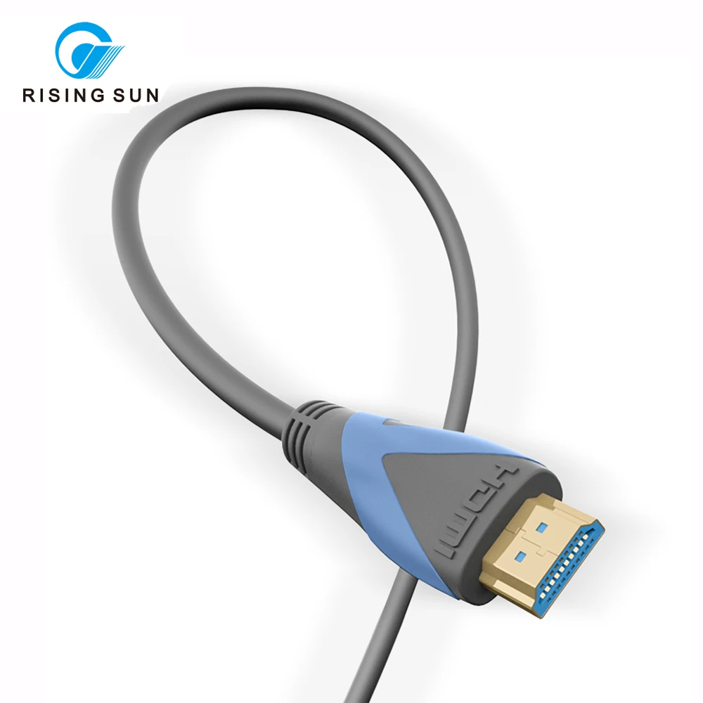 

Hot Selling 2160P high resolution blue HDMI cable 4K 60Hz at 18gbps with high speed Ethernet for HDTV PS3/4 computer projector