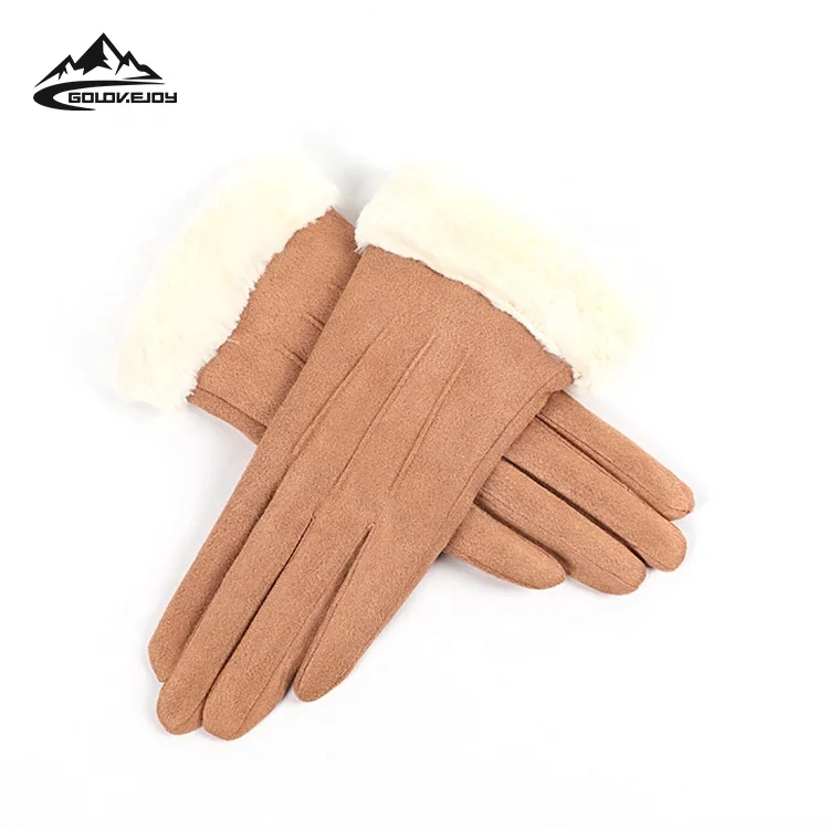 

GOLOVJOY DY01 Gloves Lady Autumn And Winter Warm Touch Screen For Cold And Wind Protection Students Outdoor Driving Suede Gloves, Has 1 colors